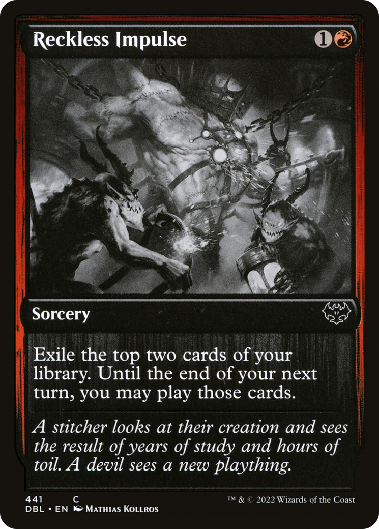 Reckless Impulse (DBL-441) - Innistrad: Double Feature - Premium MTG Single from Wizards of the Coast - Just $0.49! Shop now at Game Crave Tournament Store