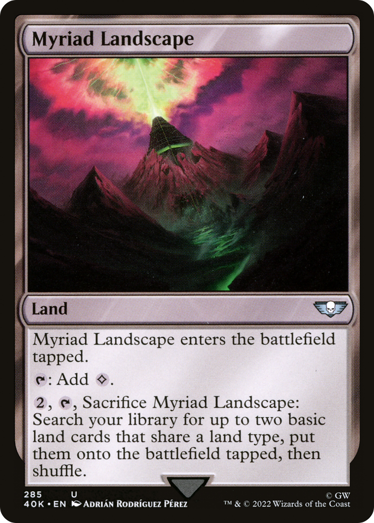 Myriad Landscape (40K-285) - Warhammer 40,000 Commander - Premium MTG Single from Wizards of the Coast - Just $0.10! Shop now at Game Crave Tournament Store