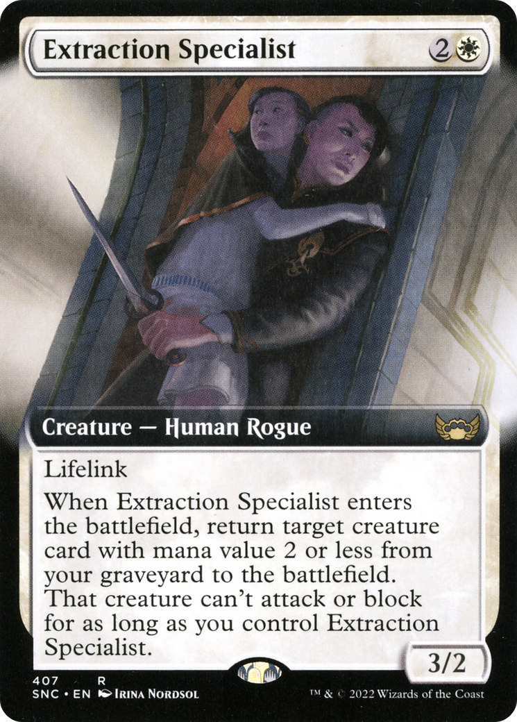 Extraction Specialist (SNC-407) - Streets of New Capenna: (Extended Art) Foil - Premium MTG Single from Wizards of the Coast - Just $0.15! Shop now at Game Crave Tournament Store