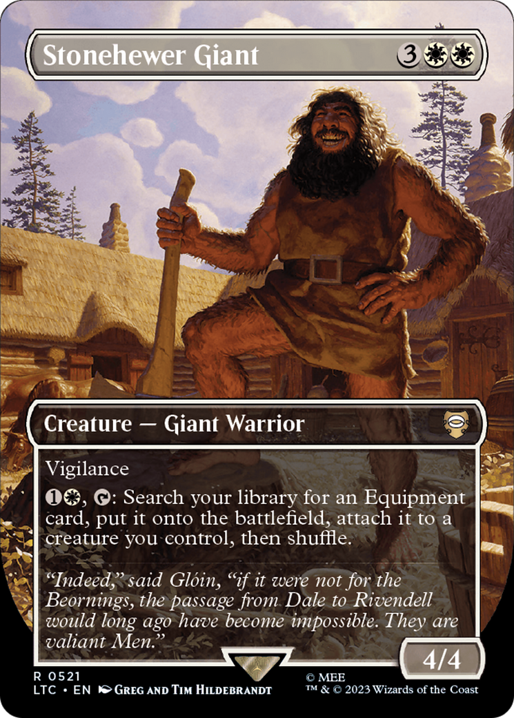 Stonehewer Giant (LTC-521) - Tales of Middle-earth Commander (Borderless) - Premium MTG Single from Wizards of the Coast - Just $9.02! Shop now at Game Crave Tournament Store