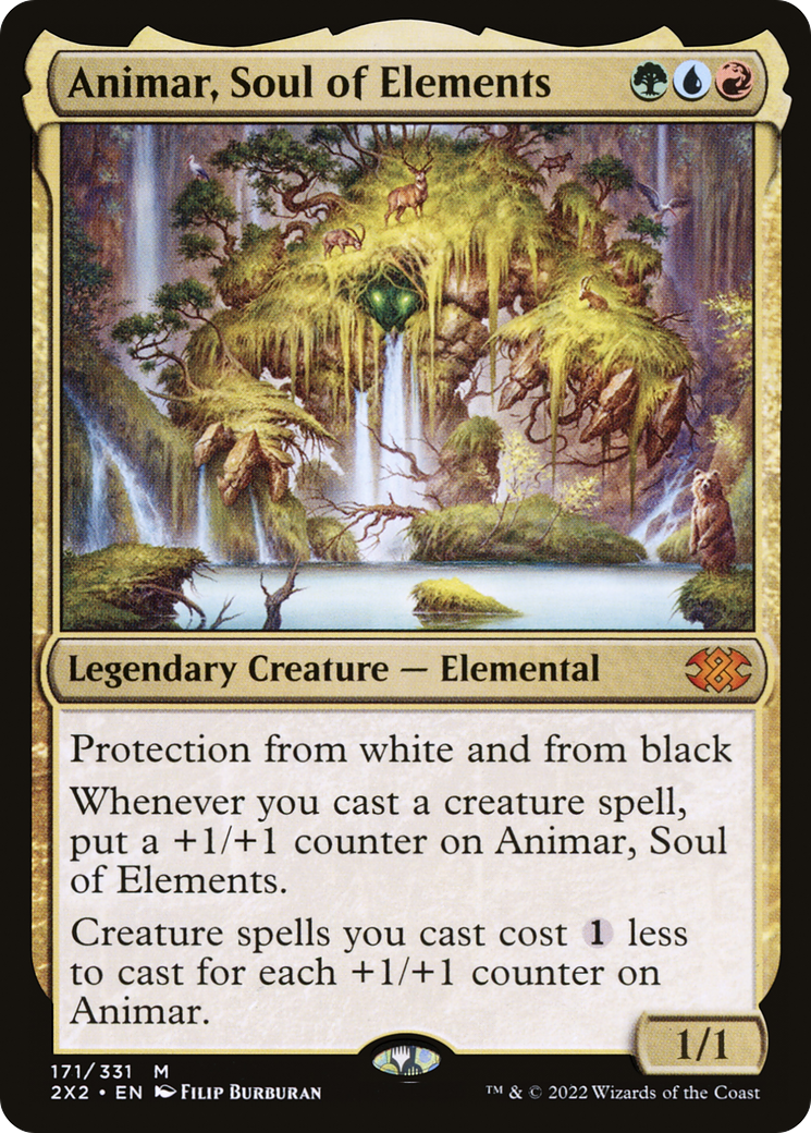 Animar, Soul of Elements (2X2-171) - Double Masters 2022 Foil - Premium MTG Single from Wizards of the Coast - Just $6.48! Shop now at Game Crave Tournament Store