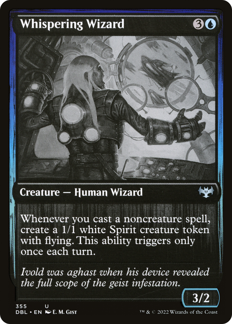 Whispering Wizard (DBL-355) - Innistrad: Double Feature Foil - Premium MTG Single from Wizards of the Coast - Just $0.08! Shop now at Game Crave Tournament Store