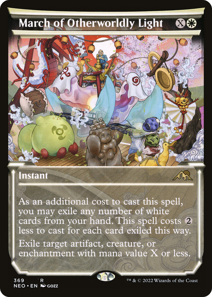 March of Otherworldly Light (NEO-369) - Kamigawa: Neon Dynasty: (Showcase) Foil - Premium MTG Single from Wizards of the Coast - Just $0.79! Shop now at Game Crave Tournament Store