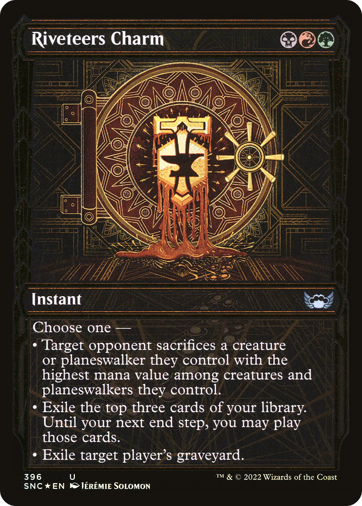 Riveteers Charm (SNC-396) - Streets of New Capenna: (Showcase) Foil - Premium MTG Single from Wizards of the Coast - Just $0.16! Shop now at Game Crave Tournament Store