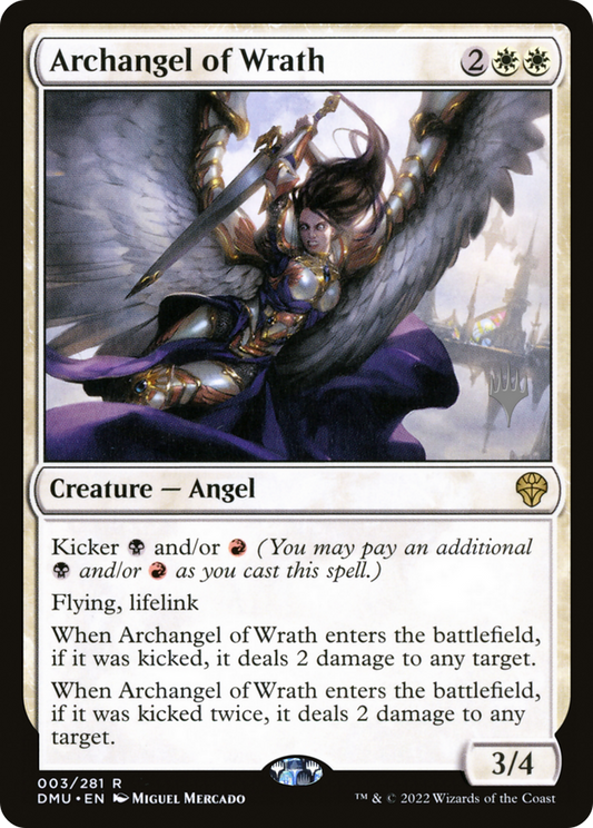 Archangel of Wrath (PDMU-03P) - Dominaria United Promos Foil - Premium MTG Single from Wizards of the Coast - Just $0.14! Shop now at Game Crave Tournament Store