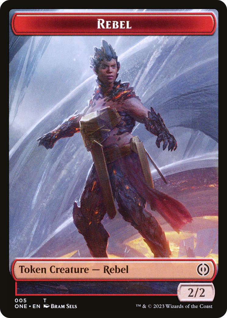 Rebel (TONE-005) - Phyrexia: All Will Be One Tokens - Premium MTG Single from Wizards of the Coast - Just $0! Shop now at Game Crave Tournament Store