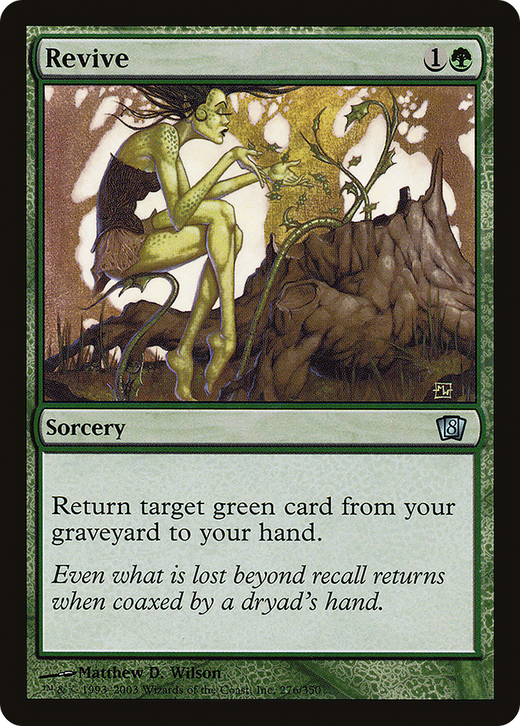 Revive (8ED-276★) - Eighth Edition Foil - Premium MTG Single from Wizards of the Coast - Just $0.08! Shop now at Game Crave Tournament Store