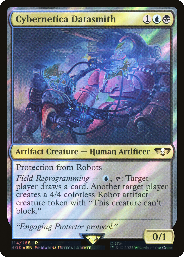 Cybernetica Datasmith (40K-114★) - Warhammer 40,000 Commander Foil - Premium MTG Single from Wizards of the Coast - Just $0.08! Shop now at Game Crave Tournament Store