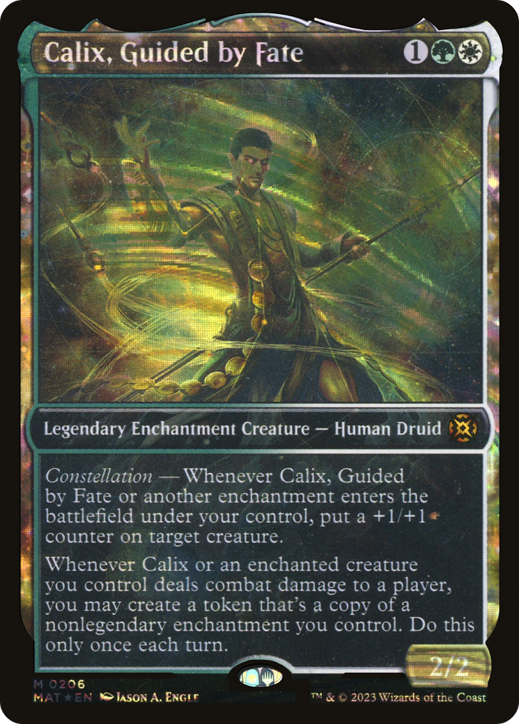 Calix, Guided by Fate (MAT-206) - March of the Machine: The Aftermath: (Showcase, nyxtouched) Foil - Premium MTG Single from Wizards of the Coast - Just $24.18! Shop now at Game Crave Tournament Store