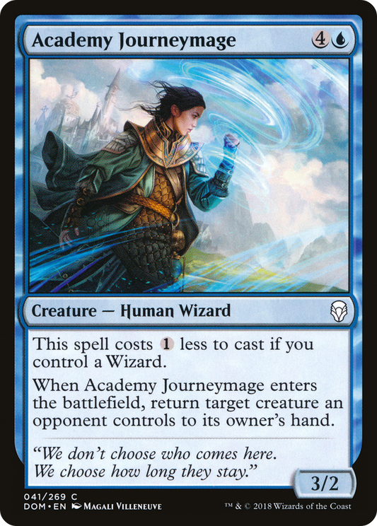 Academy Journeymage (DOM-041) - Dominaria - Premium MTG Single from Wizards of the Coast - Just $0.25! Shop now at Game Crave Tournament Store