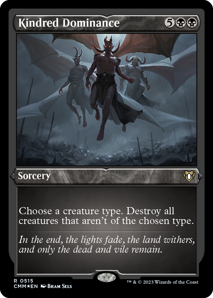 Kindred Dominance (CMM-515) - Commander Masters Etched Foil - Premium MTG Single from Wizards of the Coast - Just $3.75! Shop now at Game Crave Tournament Store