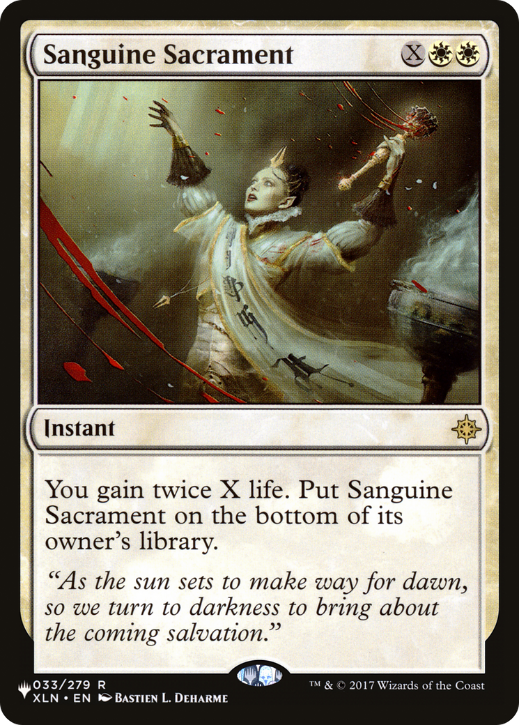 Sanguine Sacrament (PLIST-583) - The List - Premium MTG Single from Wizards of the Coast - Just $0.23! Shop now at Game Crave Tournament Store