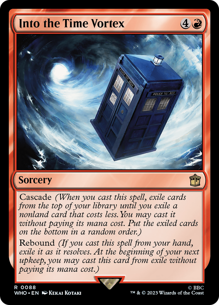 Into the Time Vortex (WHO-088) - Doctor Who - Premium MTG Single from Wizards of the Coast - Just $0.25! Shop now at Game Crave Tournament Store