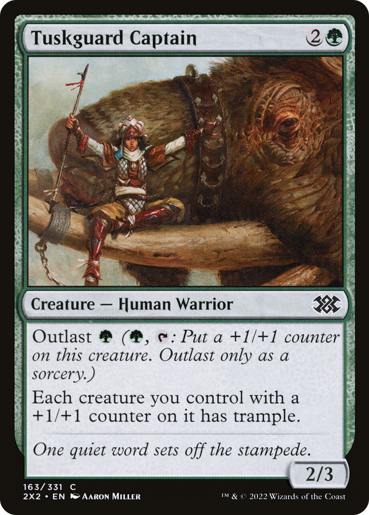 Tuskguard Captain (2X2-163) - Double Masters 2022 - Premium MTG Single from Wizards of the Coast - Just $0.25! Shop now at Game Crave Tournament Store