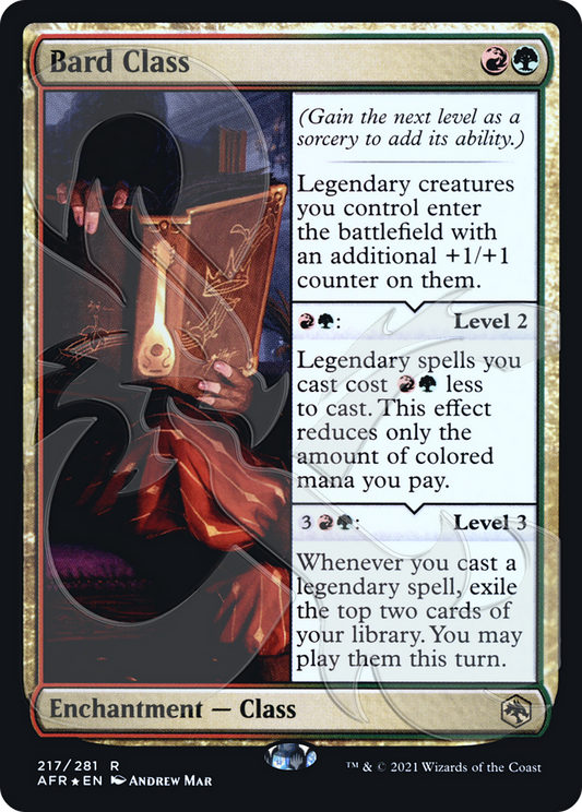 Bard Class (PAFR-217A) - Adventures in the Forgotten Realms Promos Foil - Premium MTG Single from Wizards of the Coast - Just $22.26! Shop now at Game Crave Tournament Store