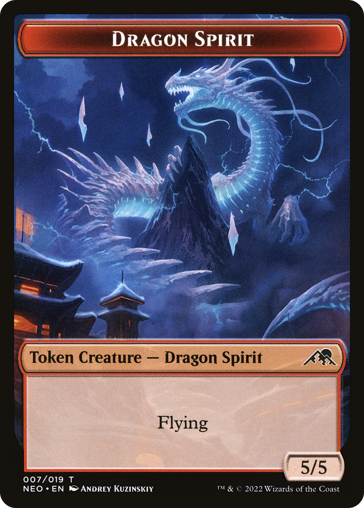 Dragon Spirit (TNEO-007) - Kamigawa: Neon Dynasty Tokens - Premium MTG Single from Wizards of the Coast - Just $1.98! Shop now at Game Crave Tournament Store