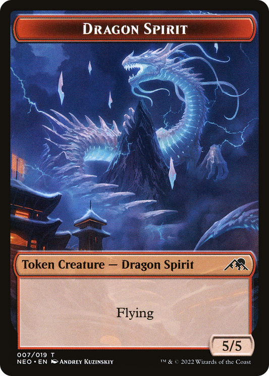 Dragon Spirit (TNEO-007) - Kamigawa: Neon Dynasty Tokens - Premium MTG Single from Wizards of the Coast - Just $1.98! Shop now at Game Crave Tournament Store
