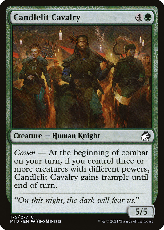 Candlelit Cavalry (MID-175) - Innistrad: Midnight Hunt Foil - Premium MTG Single from Wizards of the Coast - Just $0.25! Shop now at Game Crave Tournament Store