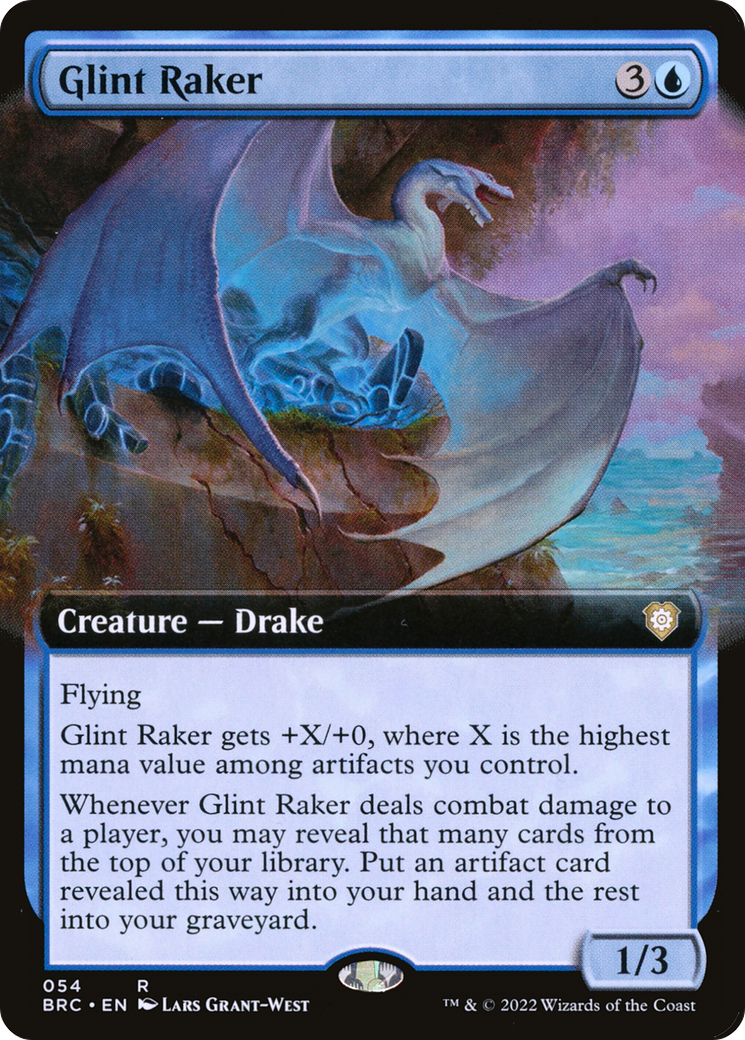 Glint Raker (BRC-054) - The Brothers' War Commander: (Extended Art) - Premium MTG Single from Wizards of the Coast - Just $0.25! Shop now at Game Crave Tournament Store