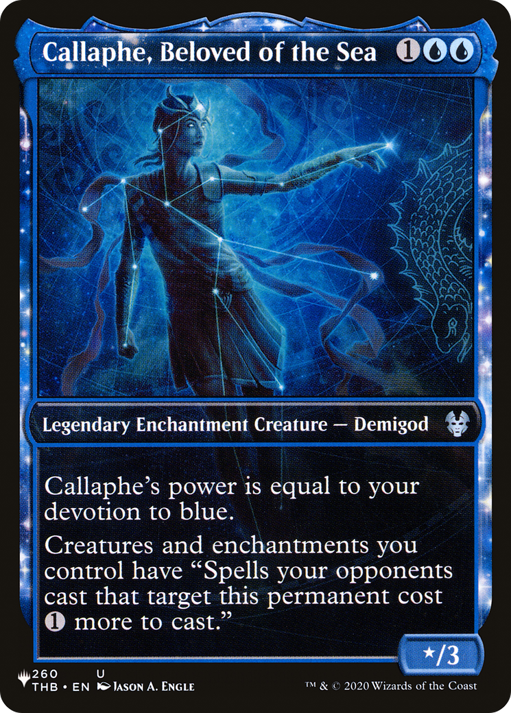 Callaphe, Beloved of the Sea (PLIST-414) - The List: (nyxtouched, Showcase) - Premium MTG Single from Wizards of the Coast - Just $0.11! Shop now at Game Crave Tournament Store