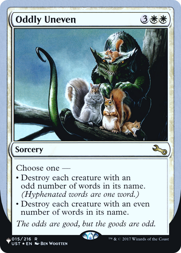 Oddly Uneven (UPLIST-006) - The List (Unfinity Foil Edition) Foil - Premium MTG Single from Wizards of the Coast - Just $0.25! Shop now at Game Crave Tournament Store