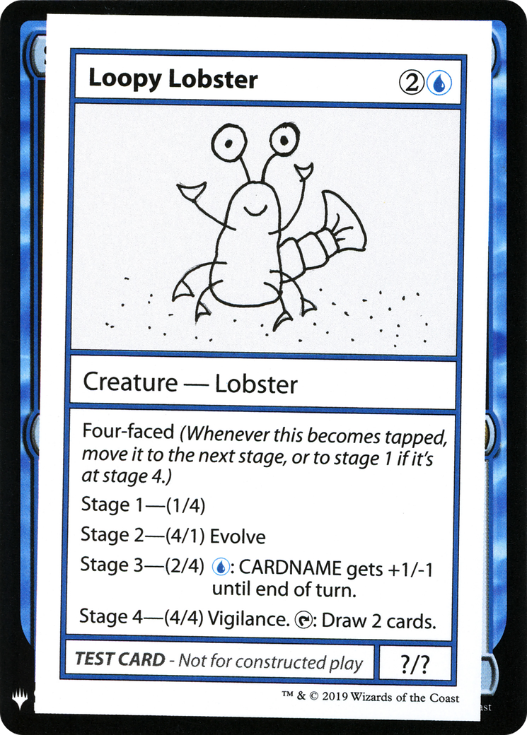 Loopy Lobster (CMB1-026) - Mystery Booster Playtest Cards 2019 - Premium MTG Single from Wizards of the Coast - Just $0.08! Shop now at Game Crave Tournament Store