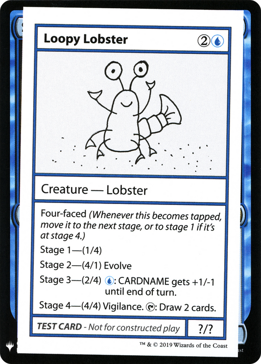 Loopy Lobster (CMB1-026) - Mystery Booster Playtest Cards 2019 - Premium MTG Single from Wizards of the Coast - Just $0.08! Shop now at Game Crave Tournament Store