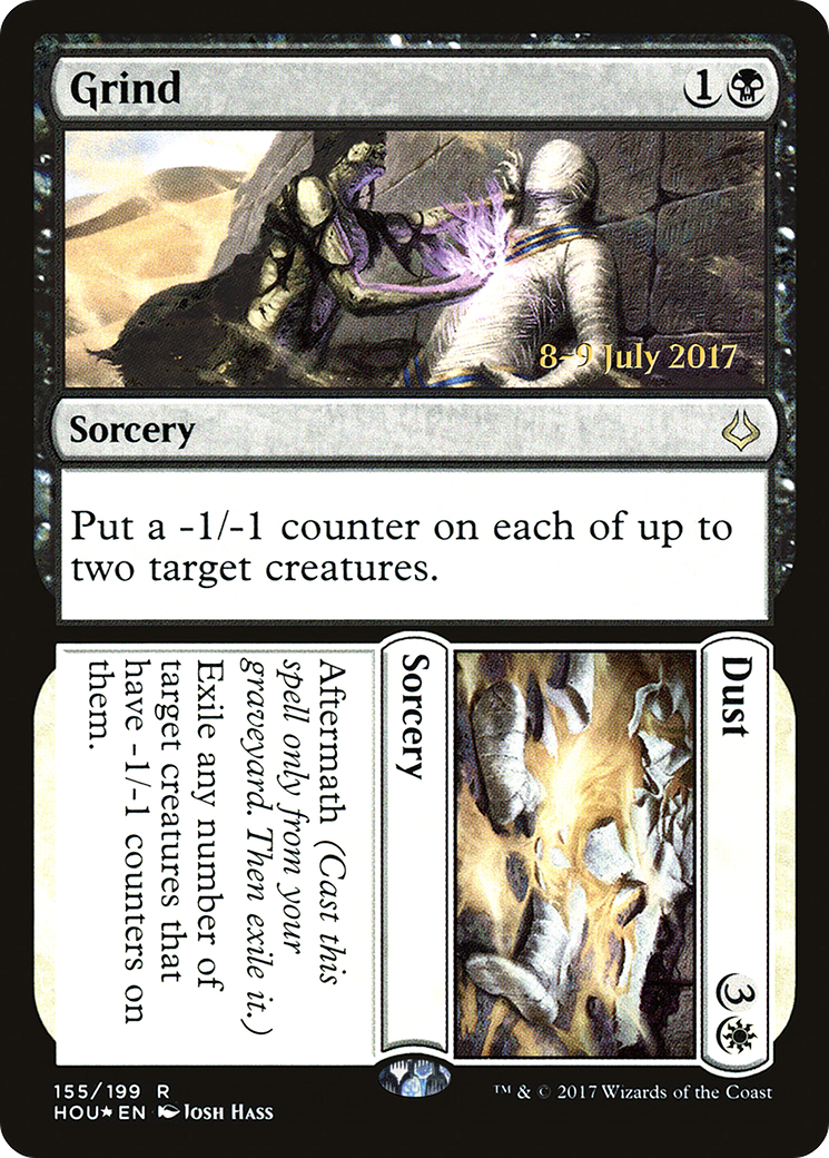 Grind // Dust (PHOU-155S) - Hour of Devastation Promos Foil - Premium MTG Single from Wizards of the Coast - Just $0.08! Shop now at Game Crave Tournament Store