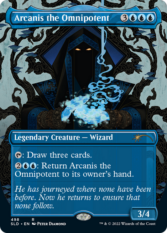 Arcanis the Omnipotent (SLD-498) - Secret Lair Drop (Borderless) - Premium MTG Single from Wizards of the Coast - Just $4.38! Shop now at Game Crave Tournament Store