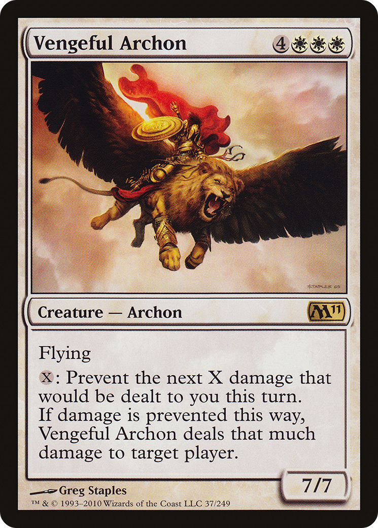 Vengeful Archon (M11-037) - Magic 2011 - Premium MTG Single from Wizards of the Coast - Just $0.08! Shop now at Game Crave Tournament Store