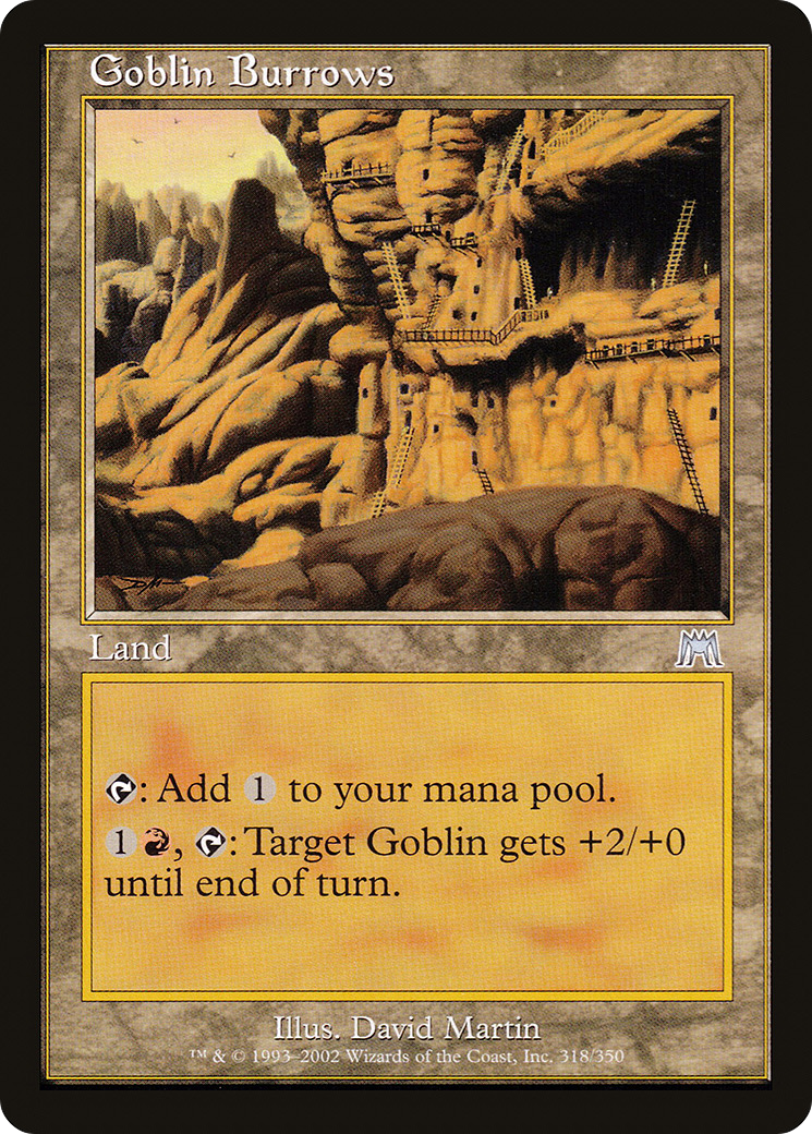 Goblin Burrows (ONS-318) - Onslaught Foil - Premium MTG Single from Wizards of the Coast - Just $5.30! Shop now at Game Crave Tournament Store