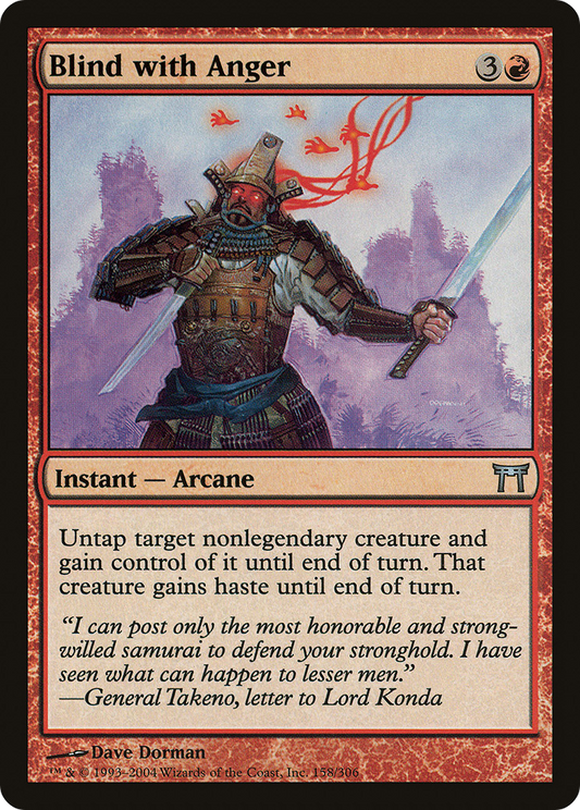 Blind with Anger (CHK-158) - Champions of Kamigawa - Premium MTG Single from Wizards of the Coast - Just $0.25! Shop now at Game Crave Tournament Store