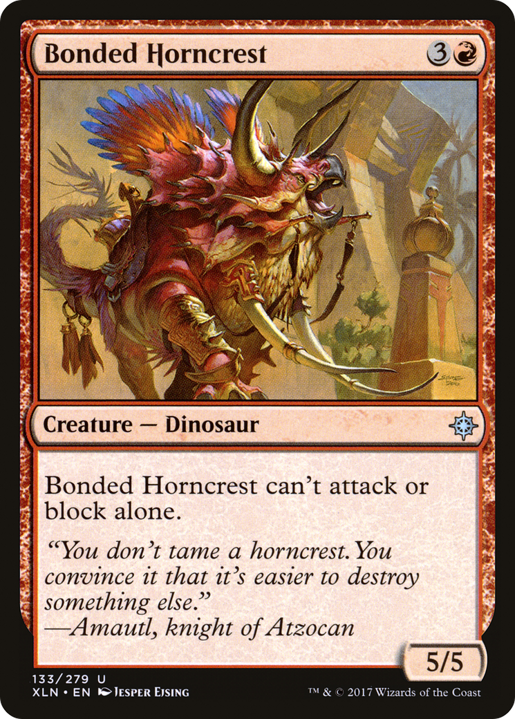 Bonded Horncrest (XLN-133) - Ixalan Foil - Premium MTG Single from Wizards of the Coast - Just $0.30! Shop now at Game Crave Tournament Store