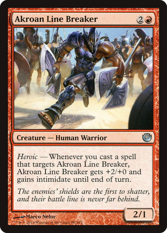 Akroan Line Breaker (JOU-088) - Journey into Nyx - Premium MTG Single from Wizards of the Coast - Just $0.08! Shop now at Game Crave Tournament Store