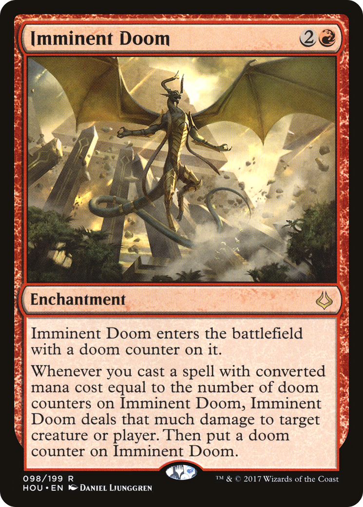 Imminent Doom (HOU-098) - Hour of Devastation Foil - Premium MTG Single from Wizards of the Coast - Just $0.08! Shop now at Game Crave Tournament Store