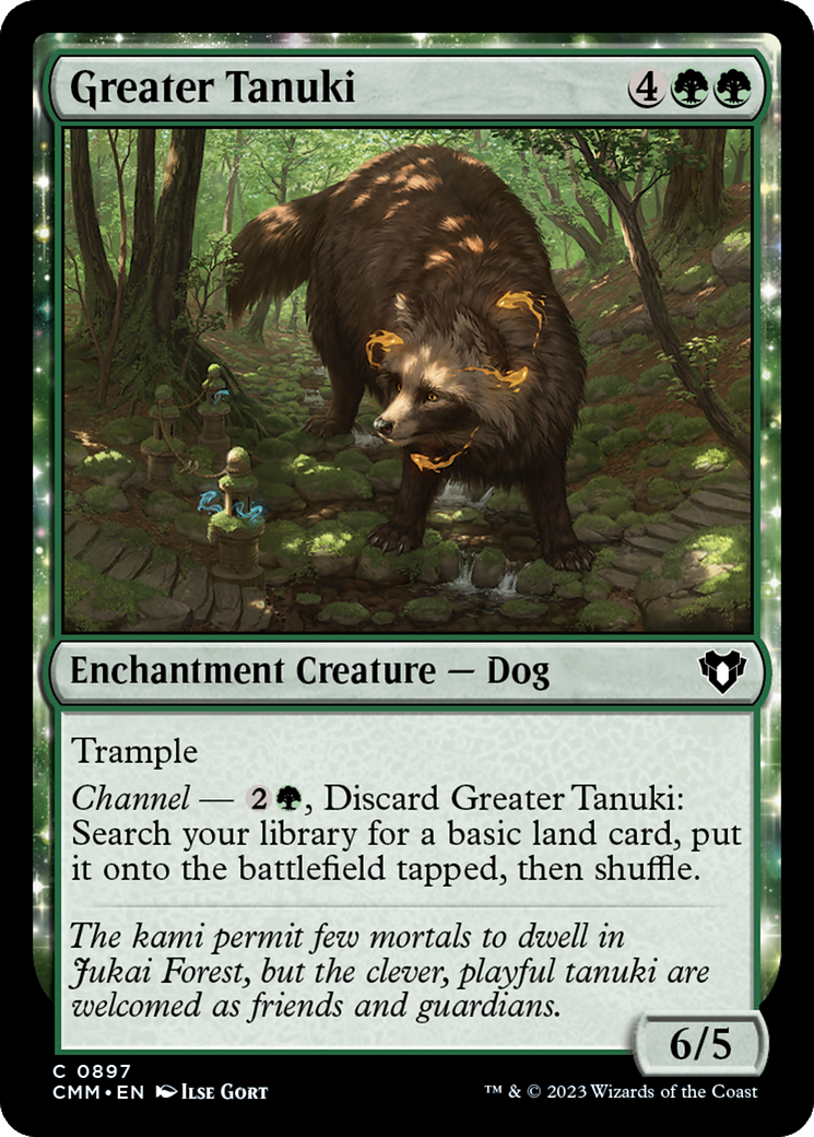 Greater Tanuki (CMM-897) - Commander Masters - Premium MTG Single from Wizards of the Coast - Just $0.08! Shop now at Game Crave Tournament Store