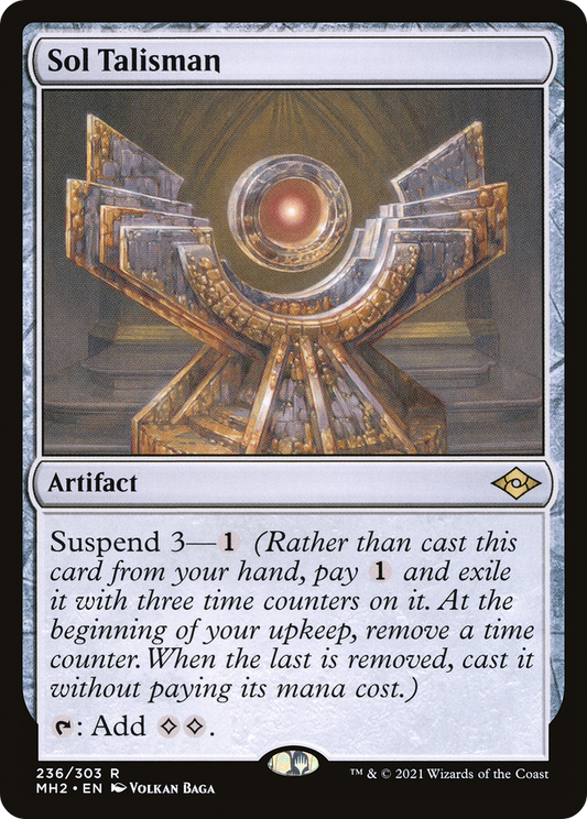 Sol Talisman (MH2-236) - Modern Horizons 2 - Premium MTG Single from Wizards of the Coast - Just $1.80! Shop now at Game Crave Tournament Store