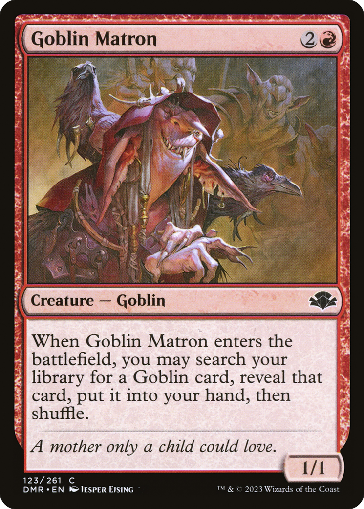 Goblin Matron (DMR-123) - Dominaria Remastered - Premium MTG Single from Wizards of the Coast - Just $0.08! Shop now at Game Crave Tournament Store