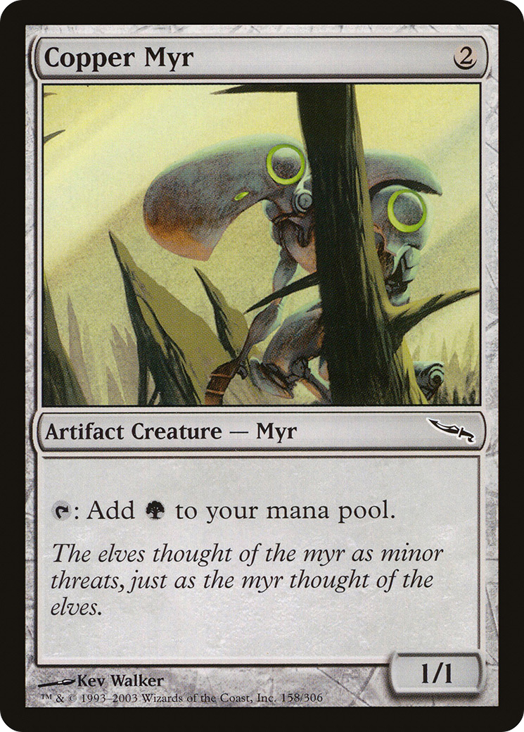 Copper Myr (MRD-158) - Mirrodin - Premium MTG Single from Wizards of the Coast - Just $0.25! Shop now at Game Crave Tournament Store