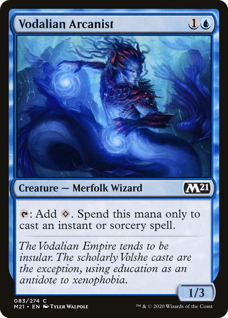 Vodalian Arcanist (M21-083) - Core Set 2021 - Premium MTG Single from Wizards of the Coast - Just $0.25! Shop now at Game Crave Tournament Store