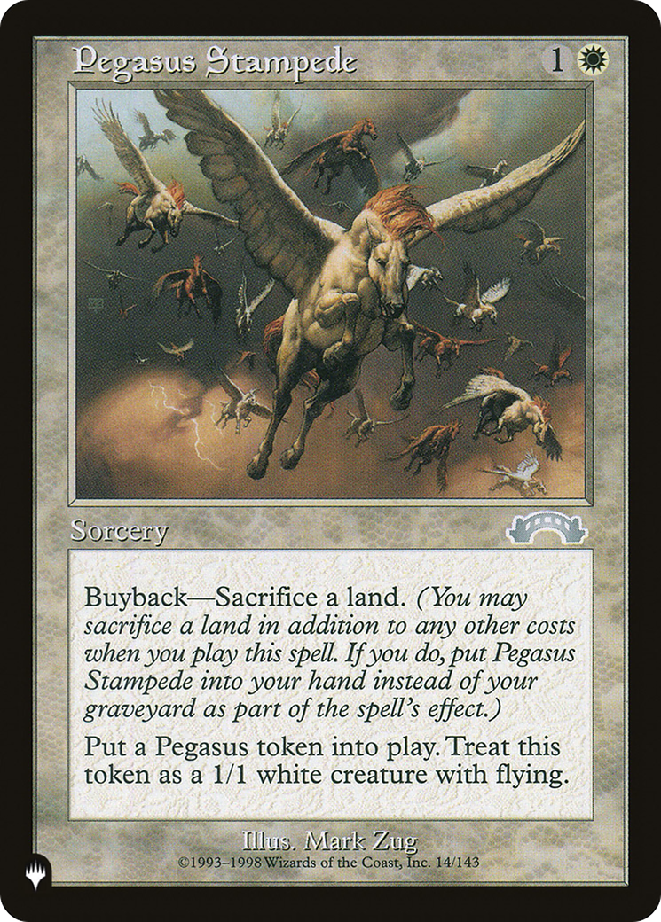Pegasus Stampede (PLIST-028) - The List - Premium MTG Single from Wizards of the Coast - Just $0.25! Shop now at Game Crave Tournament Store