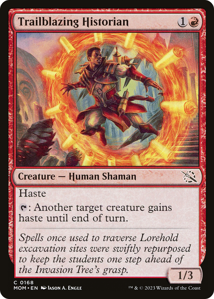 Trailblazing Historian (MOM-168) - March of the Machine - Premium MTG Single from Wizards of the Coast - Just $0.08! Shop now at Game Crave Tournament Store