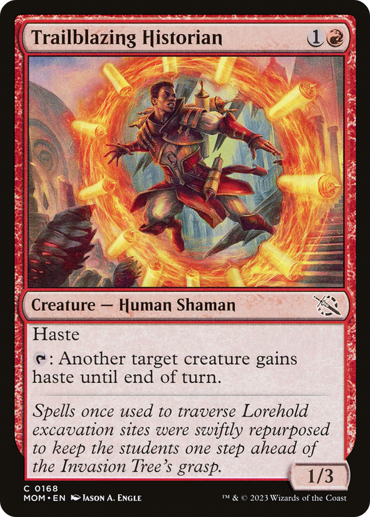 Trailblazing Historian (MOM-168) - March of the Machine - Premium MTG Single from Wizards of the Coast - Just $0.08! Shop now at Game Crave Tournament Store