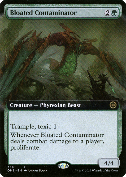 Bloated Contaminator (ONE-389) - Phyrexia: All Will Be One: (Extended Art) Foil - Premium MTG Single from Wizards of the Coast - Just $0.61! Shop now at Game Crave Tournament Store