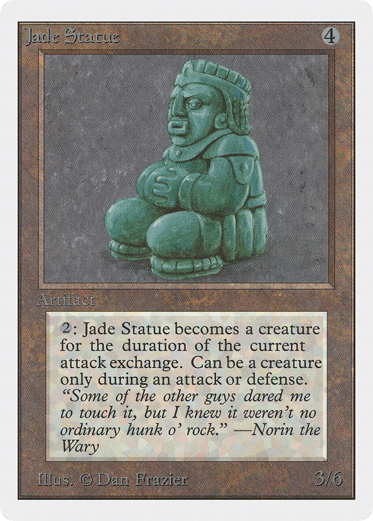 Jade Statue (2ED-254) - Unlimited Edition - Premium MTG Single from Wizards of the Coast - Just $14.61! Shop now at Game Crave Tournament Store
