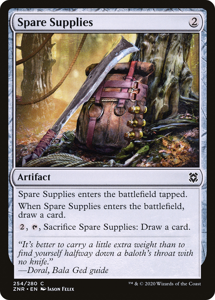 Spare Supplies (ZNR-254) - Zendikar Rising - Premium MTG Single from Wizards of the Coast - Just $0.25! Shop now at Game Crave Tournament Store