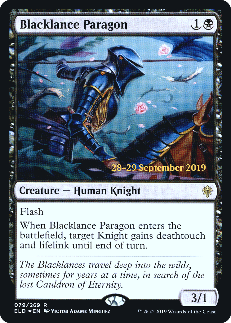 Blacklance Paragon (PELD-79S) - Throne of Eldraine Promos Foil - Premium MTG Single from Wizards of the Coast - Just $0.21! Shop now at Game Crave Tournament Store