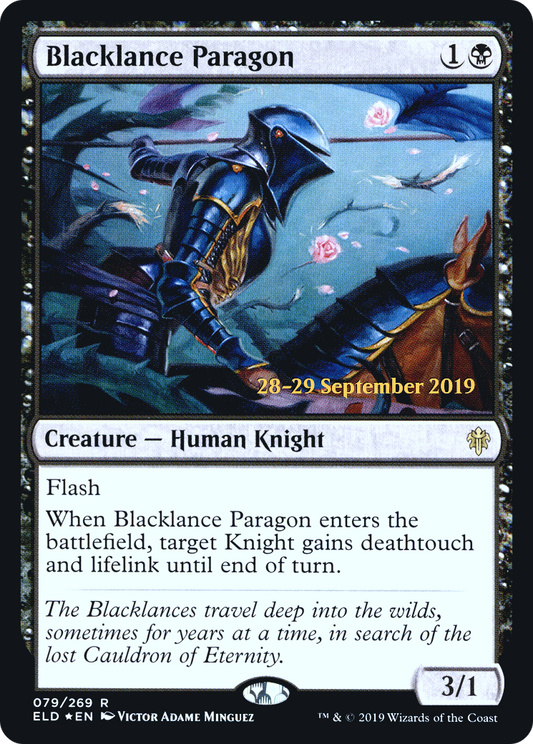 Blacklance Paragon (PELD-79S) - Throne of Eldraine Promos Foil - Premium MTG Single from Wizards of the Coast - Just $0.21! Shop now at Game Crave Tournament Store