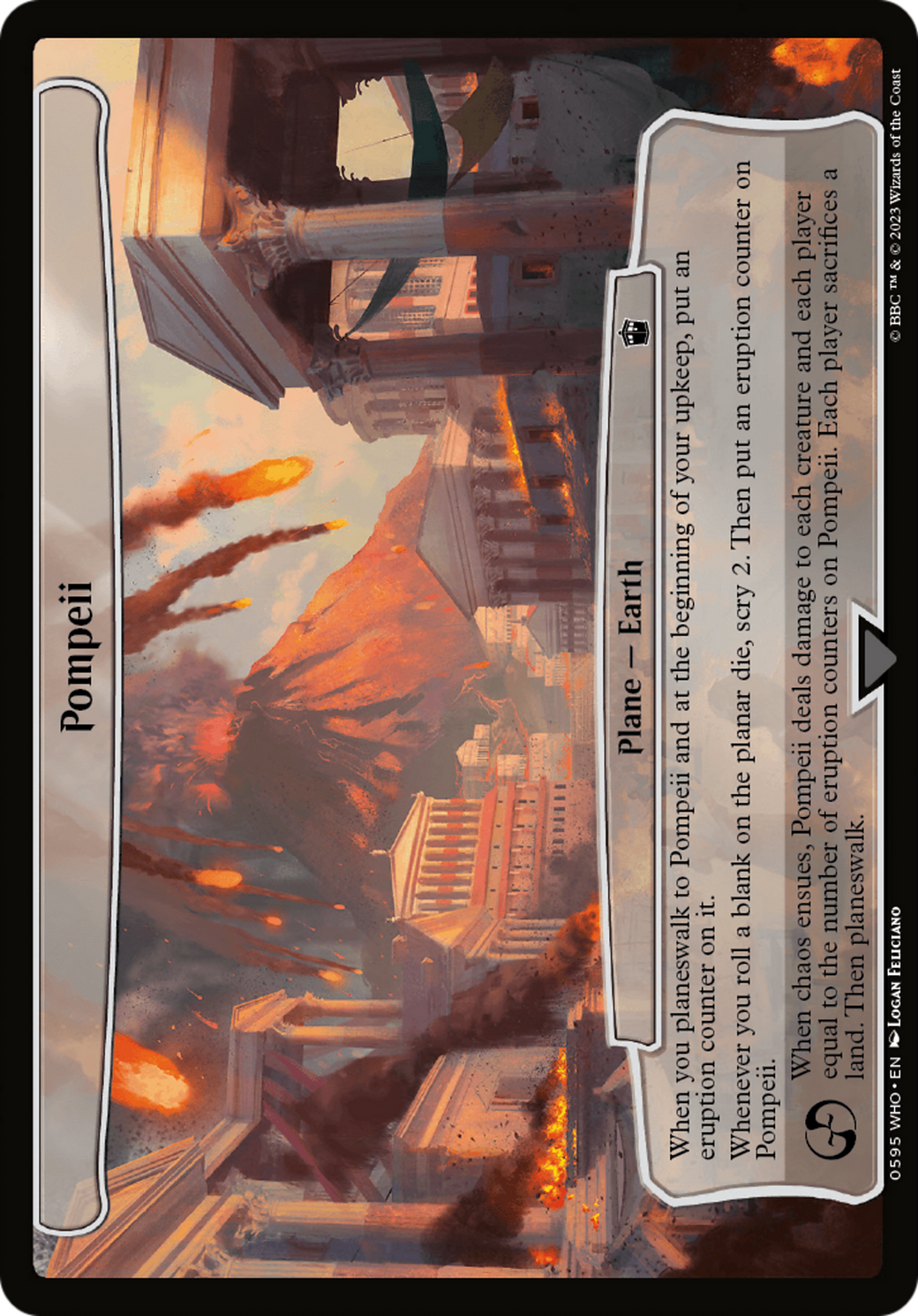 Pompeii (WHO-595) - Doctor Who - Premium MTG Single from Wizards of the Coast - Just $0.08! Shop now at Game Crave Tournament Store