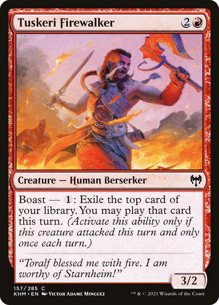 Tuskeri Firewalker (KHM-157) - Kaldheim - Premium MTG Single from Wizards of the Coast - Just $0.08! Shop now at Game Crave Tournament Store